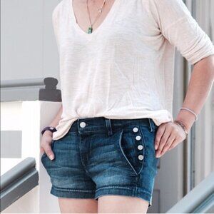 7 for All Mankind Blue Jean Shorts